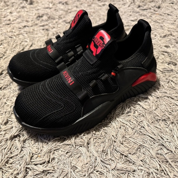 Kivini Steel Toe Safety Shoe Men 7 Women 9.5 Lightweight Comfortable Black - Picture 1 of 5